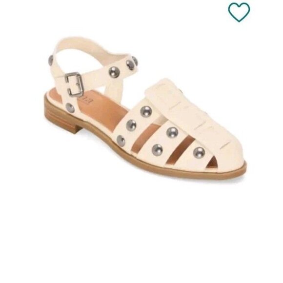 Women's A N.A. Studded Norma Fisherman Sandals in Cream‎ Size 7M NEW $60 - Picture 3 of 13